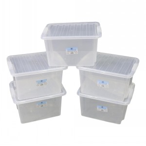 TML Clear Plastic Storage Box & Lid Size 06 (30 Litre)